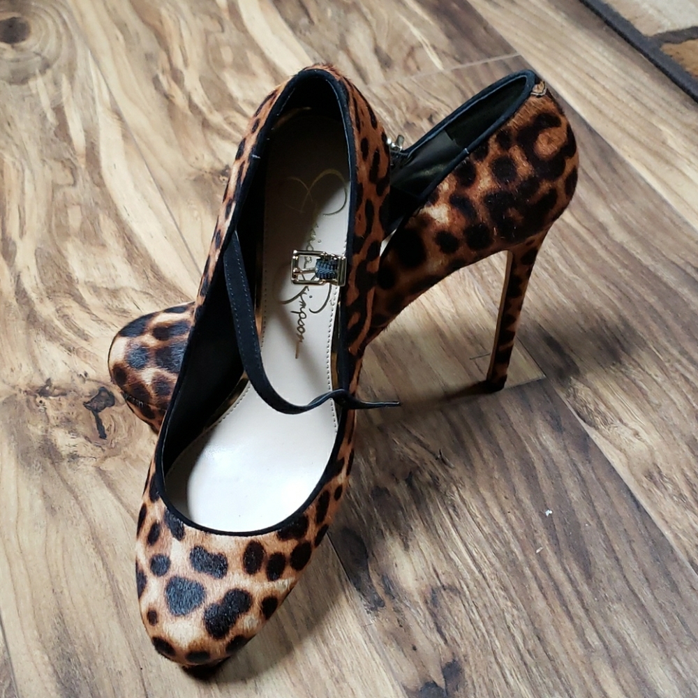 Jessica Simpson Cheetah Hair Pumps